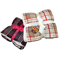 Lambswool Microsherpa Plaid Throw